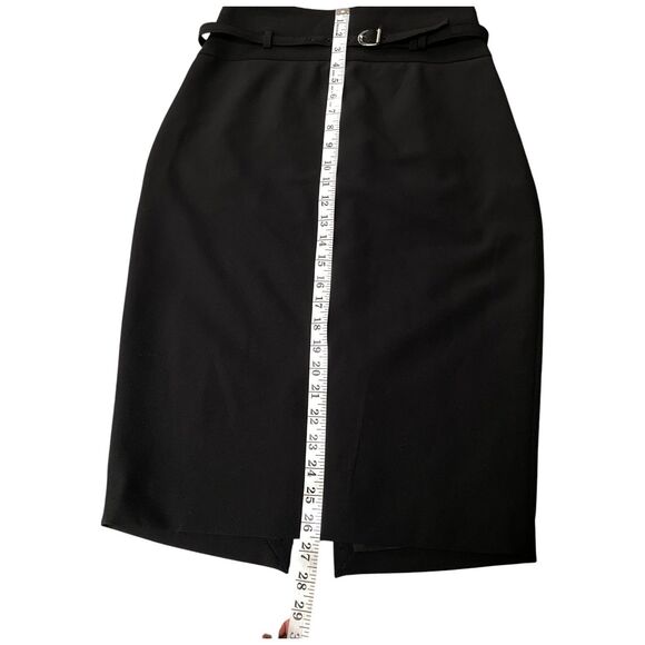 Express Tailored Pencil Skirt Sz 8 Black Knee Length Office Career Workwear - Picture 8 of 11